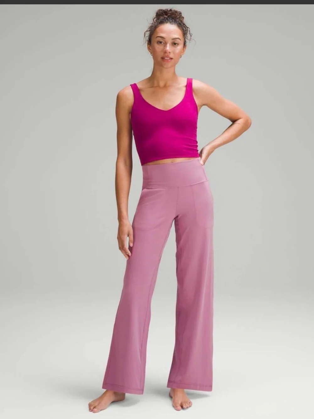 Lululemon Align High-Rise Wide-Leg Pant in Velvet Dust- Good Used